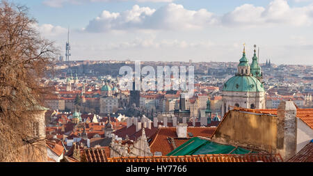 Prag, Tschechische Republik, Panoramablick Stockfoto