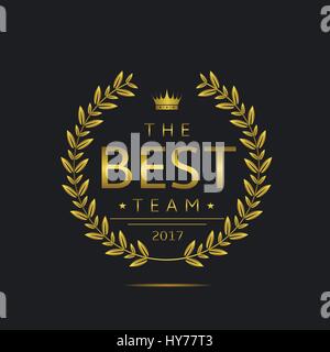 Bestes Team-label Stock Vektor