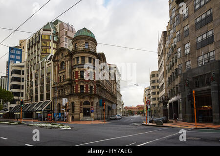 Öffentlichkeit Vertrauensaufbau, Lambton Quay, Wellington, Neuseeland Stockfoto