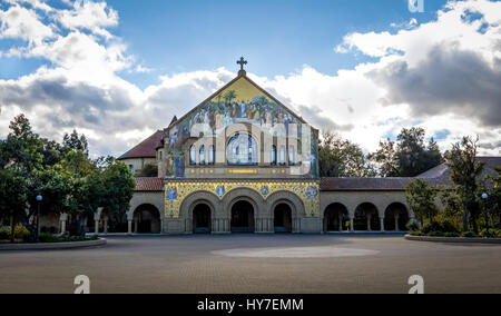 Gedächtniskirche in wichtigsten Quad der Stanford University Campus - Palo Alto, Kalifornien, USA Stockfoto