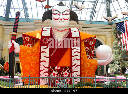 Japanische Teegarten für den Frühling im Bellagio Hotel in Las Vegas, NV, USA am 30. März 2017. Stockfoto