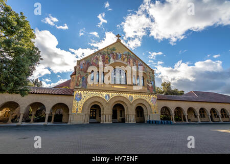 Gedächtniskirche in wichtigsten Quad der Stanford University Campus - Palo Alto, Kalifornien, USA Stockfoto