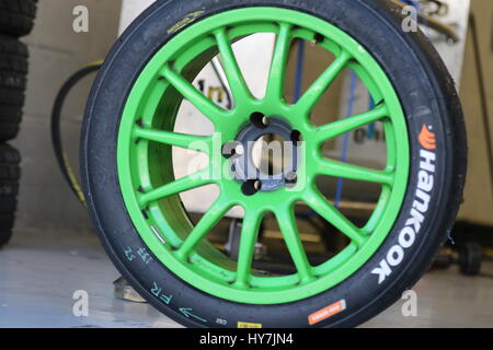 Tag des Rennens für den Hankook 24H Tourenwagen Ausdauer in Silverstone Stockfoto