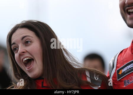 Tag des Rennens für den Hankook 24H Tourenwagen Ausdauer in Silverstone Stockfoto