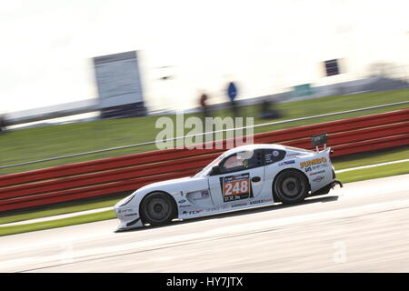 Tag des Rennens für den Hankook 24H Tourenwagen Ausdauer in Silverstone Stockfoto