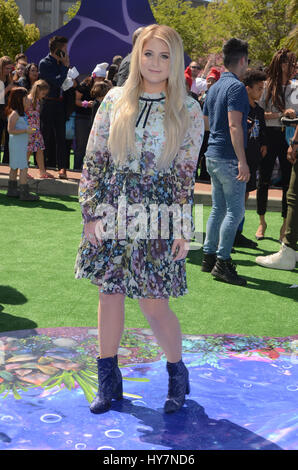 Culver City, Ca. 1. April 2017. Meghan Trainor bei der Premiere von Sony Pictures "Schlümpfe: The Lost Village" am ArcLight Kinos am 1. April 2017 in Culver City, Kalifornien. Bildnachweis: David Edwards/Medien Punch/Alamy Live-Nachrichten Stockfoto