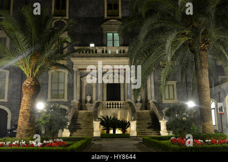 Universita Degli Studi Tu Catania, Piazza Universita, Catania, Sizilien, Italien, Universita Degli Studi Di Catania, Sizilien, Italien Stockfoto