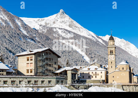 Cogne Dorf, Valle d ' Aosta, Italien Stockfoto