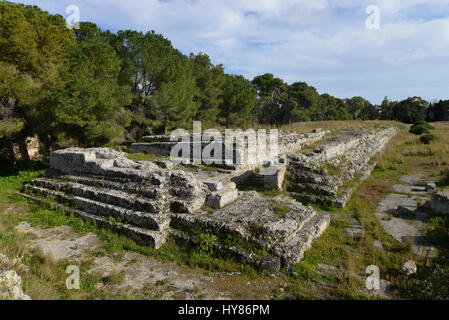 Ara Tu Lerone II, Neapolis, Syrakus, Sizilien, Italien, Ara di Lerone II, Syrakus, Sizilien, Italien Stockfoto