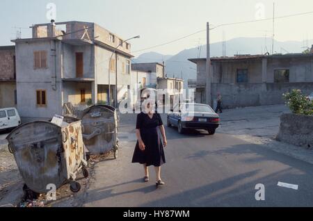 Das Dorf von San Luca (Reggio Calabria), beherbergt die wichtigsten Clans der kalabrischen ' Ndrangheta (organisierte Kriminalität) Stockfoto