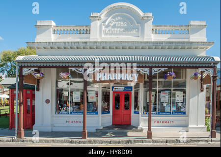 Arrowtown ist eine historische Goldgräberstadt in der Nähe von Queenstown in Central Otago, Neuseeland. Stockfoto