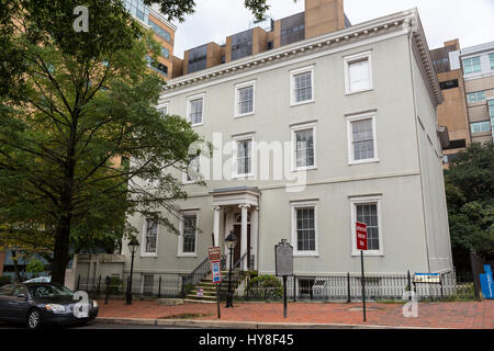 Richmond, Virginia.  Konföderierten weiße Haus, Amtssitz des konföderierten Präsidenten Jefferson Davis. Stockfoto