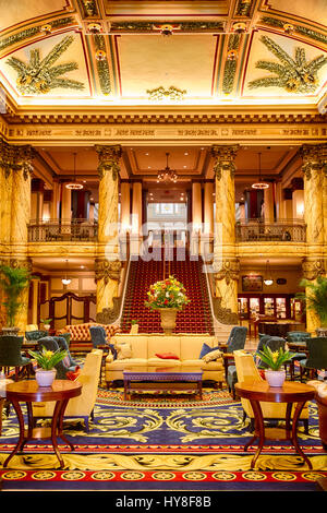 Richmond, Virginia.  Lobby des Jefferson, 1895 eröffnet. Stockfoto