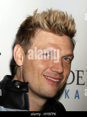 Backstreet Boys host "Larger Than Life" Afterparty im Chateau Nightclub & Dach innen Paris Hotel & Casino Featuring: Backstreet Boys, Nick Carter wo: Las Vegas, Nevada, USA bei: 1. März 2017 Stockfoto