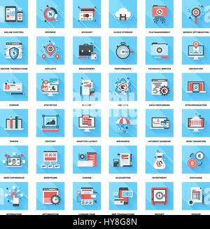 Flache Web icons Stock Vektor