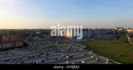 Krankenhaus Luftbild von Reggio Emilia von Santa Maria Nuova, Kern-Krebs-Mitte Stockfoto