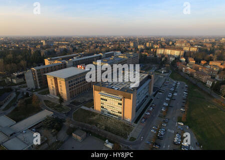 Krankenhaus Luftbild von Reggio Emilia von Santa Maria Nuova, Kern-Krebs-Mitte Stockfoto