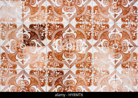 Typische bunte Azulejo aneinander für Ihren beruflichen Werdegang Stockfoto