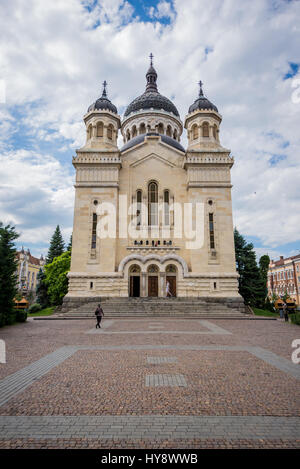 Rumänische Orthodoxe Kathedrale der Entschlafung der Gottesgebärerin auf Avram Iancu Quadrat in Cluj-Napoca, zweitgrößte Stadt in Rumänien Stockfoto