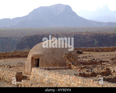 Ruinen des Fort Real de São Filipe, gebaut im Jahre 1590, Cidade Velha, der ersten europäischen kolonialen Siedlung in den Tropen in 1462 A.D. zu schützen  Insel der Stockfoto