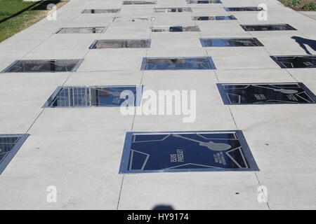 Elvis Presley, Music City Walk of Fame Park, Nashville TN USA Stockfoto