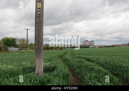 Ferrybridge Kraftwerk, in der Nähe von Knottingley. Stockfoto