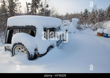 Eingeschneit Stockfoto