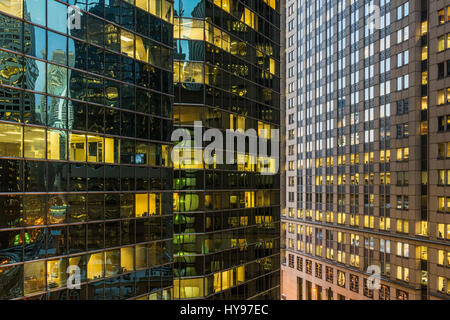 333 und 225 North Wacker Drive, Chicago, Illinois Stockfoto