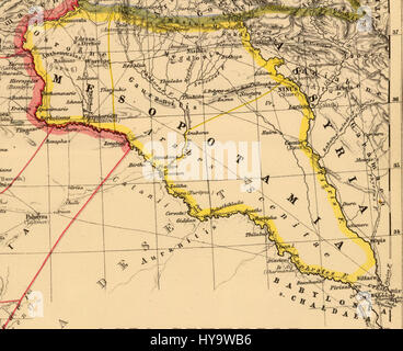 Heinrich Kieperts Arbeiten über Asien Citerior und Mesopotamien konzentrieren sich auf die Geographie, Kultur und den historischen Kontext dieser antiken Regionen im 19. Jahrhundert. Stockfoto