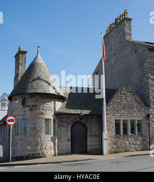 Isle Of Man Polizeistation in Castletown Stockfoto