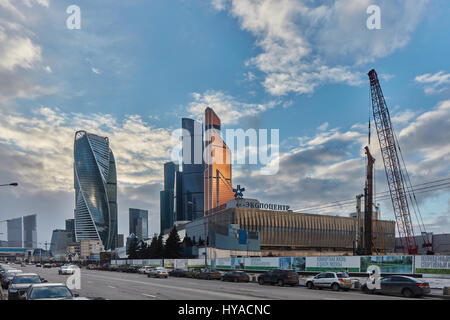 Moskau - 10. Januar 2017: Moskau-Stadt-Business-Center Stockfoto