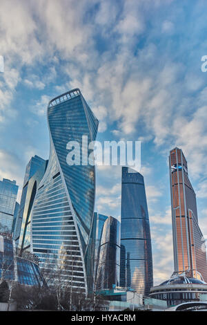 Moskau - 10. Januar 2017: Moskau-Stadt-Business-Center Stockfoto