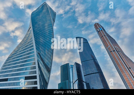 Moskau - 10. Januar 2017: Moskau-Stadt-Business-Center Stockfoto