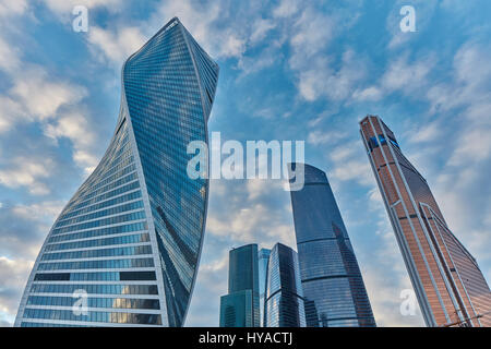 Moskau - 10. Januar 2017: Moskau-Stadt-Business-Center Stockfoto