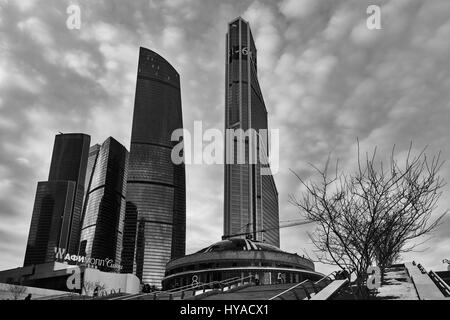 Moskau - 10. Januar 2017: Moskau-Stadt-Business-Center Stockfoto