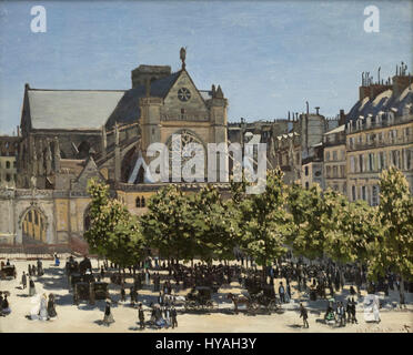 Claude Monet (1840-1926), Saint Germain Auxerrois in Paris 1867. Stockfoto