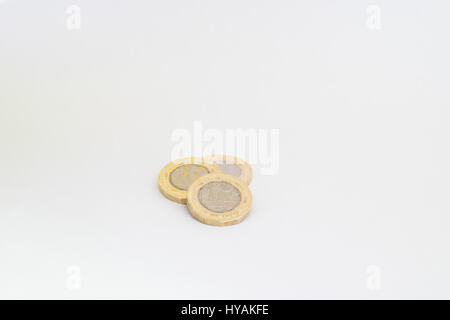 Neue ein-Pfund-Münze Stockfoto