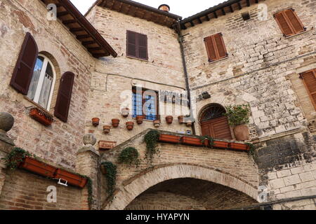 Ländlichen Charme von Assisi Italien Stockfoto