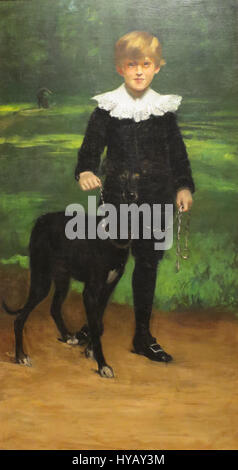 Dora Wheeler' Junge mit Hund", C. 1881, Museum für Kunst Stockfoto