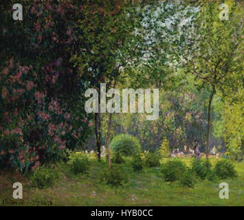 Claude Monet Le Parc Monceau Stockfoto