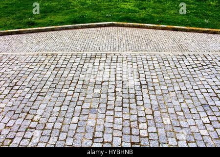 Ein Schuss getroffen in einem kleinen Garten in Roberto Ivens Straße in Matosinhos, Porto, Portugal. Stockfoto