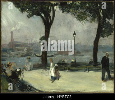 Brooklyn Museum East River Park William Glackens insgesamt Stockfoto