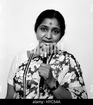 Asha Bhosle, indische Vintage 1900er bollywood Sängerin, mumbai, maharashtra, indien, asien Stockfoto