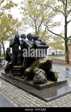 Ostküste-Kriegerdenkmal, Battery Park Hoffnung Garten niedriger, Manhattan, New York, usa Stockfoto