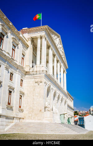 Lissabon, Portugal. Historische Parlamentsgebäude, Palacio de Sao Bento Stockfoto