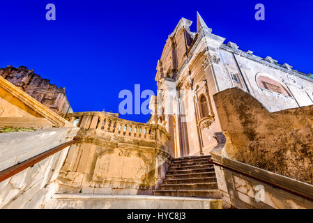 Dubrovnik, Kroatien. Treppe, Jesuiten Kirche von St. Ignatius Loyola, der alte Collegium Ragusinum in Ragusa. Stockfoto