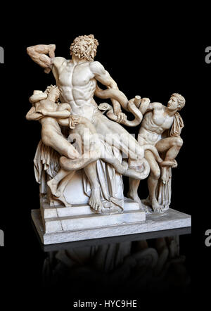 Statue Gruppe identifiziert als Laocoon von Plinius als ein Meisterwerk beschrieben Vatikanischen Museen, Stockfoto