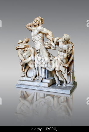 Statue Gruppe identifiziert als Laocoon von Plinius als ein Meisterwerk beschrieben Vatikanischen Museen, Stockfoto