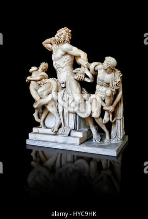 Statue Gruppe identifiziert als Laocoon von Plinius als ein Meisterwerk beschrieben Vatikanischen Museen, Stockfoto