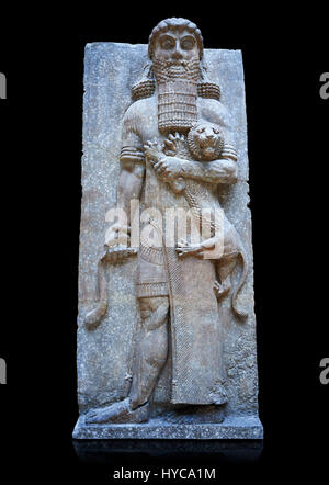 . Zimmer 4 - alte Meopotania 713-706 v. Chr., Assyrien, Dur Sharrukin Palast des assyrischen Königs Sargon II in Khorsabad.  Louvre-Museum, Paris Stockfoto